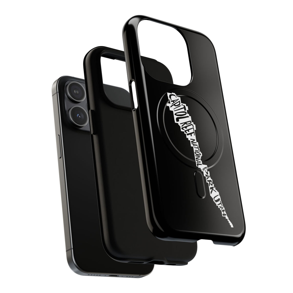 Capitol Reef National Park iPhone Case with MagSafe - Map Design