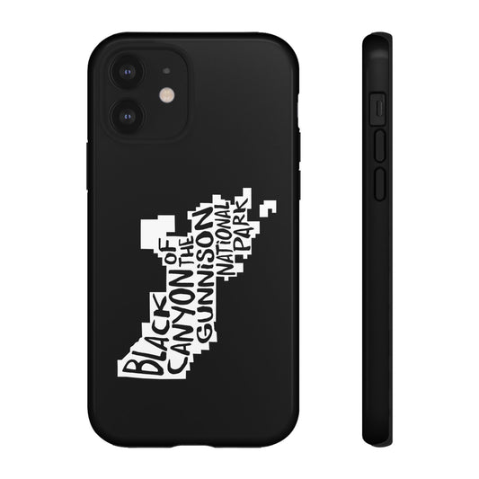 Black Canyon of the Gunnison National Park Phone Case - Map Design