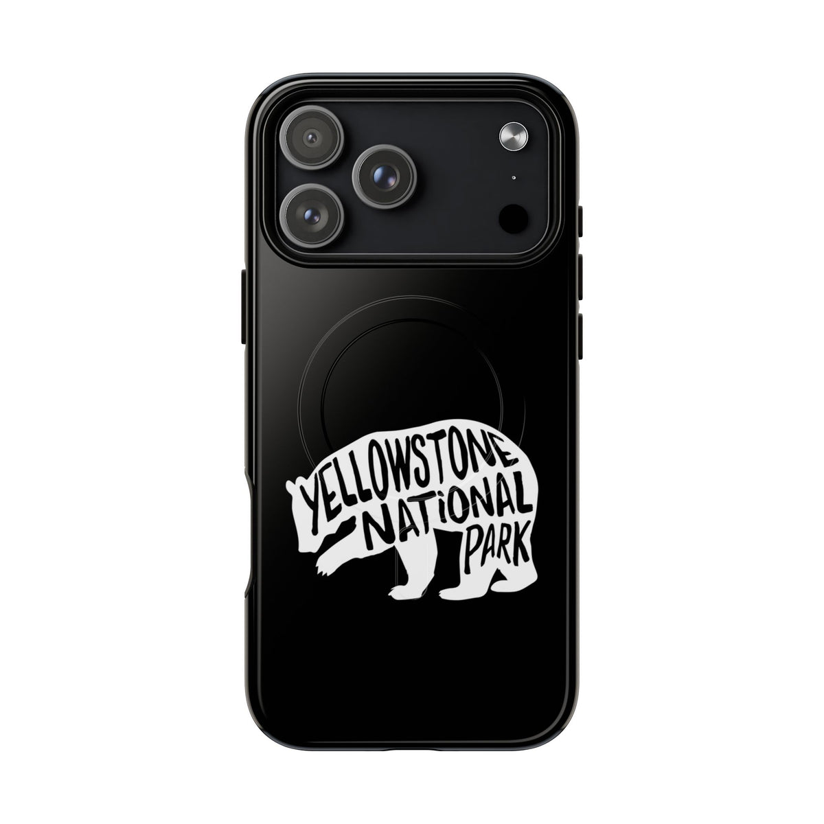 Yellowstone National Park iPhone Case with MagSafe - Grizzly Bear Design