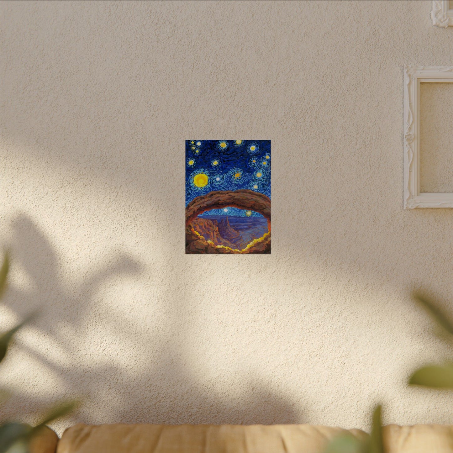 Canyonlands National Park Starry Night Poster - Premium Textured Paper