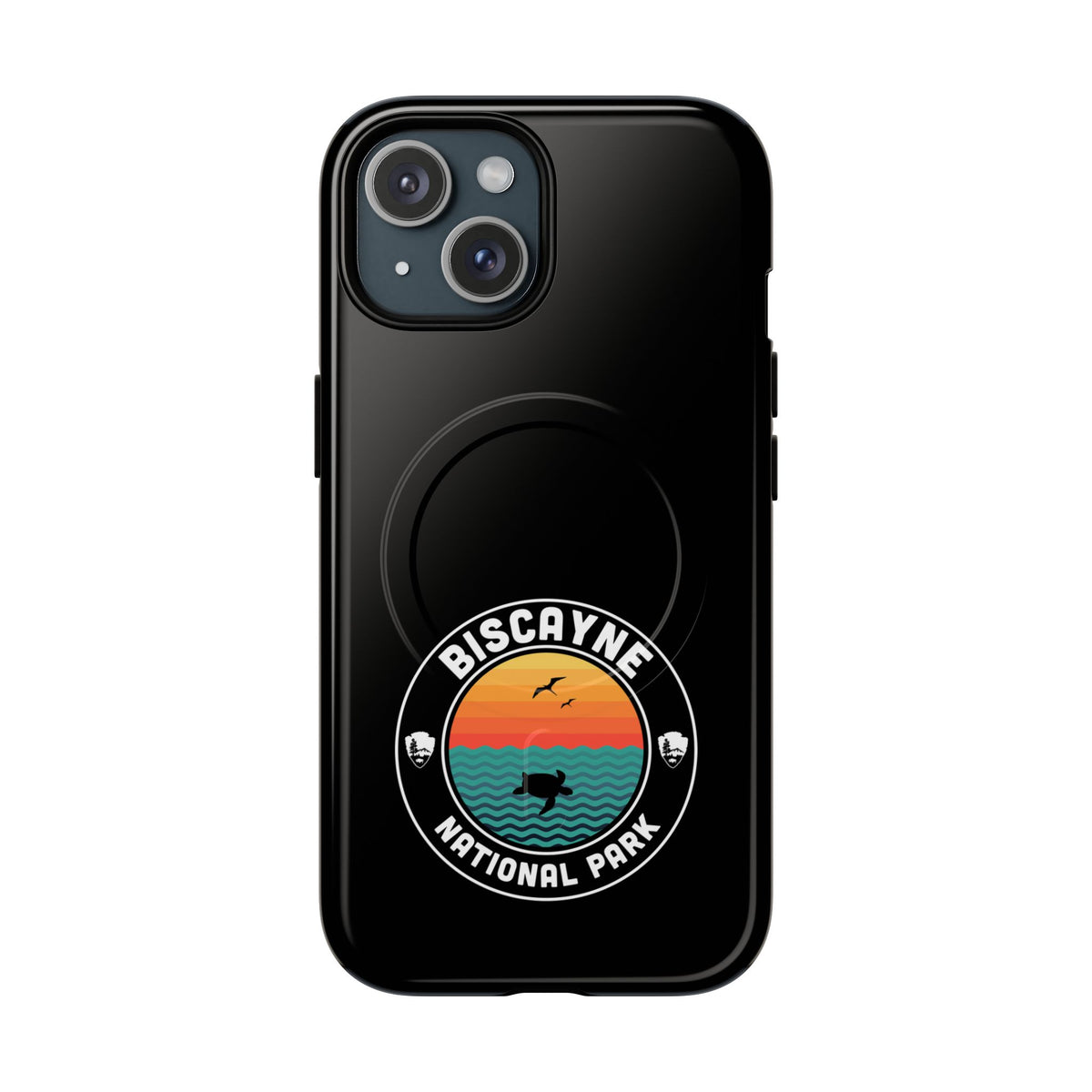 Biscayne National Park iPhone Case with MagSafe - Round Emblem Design