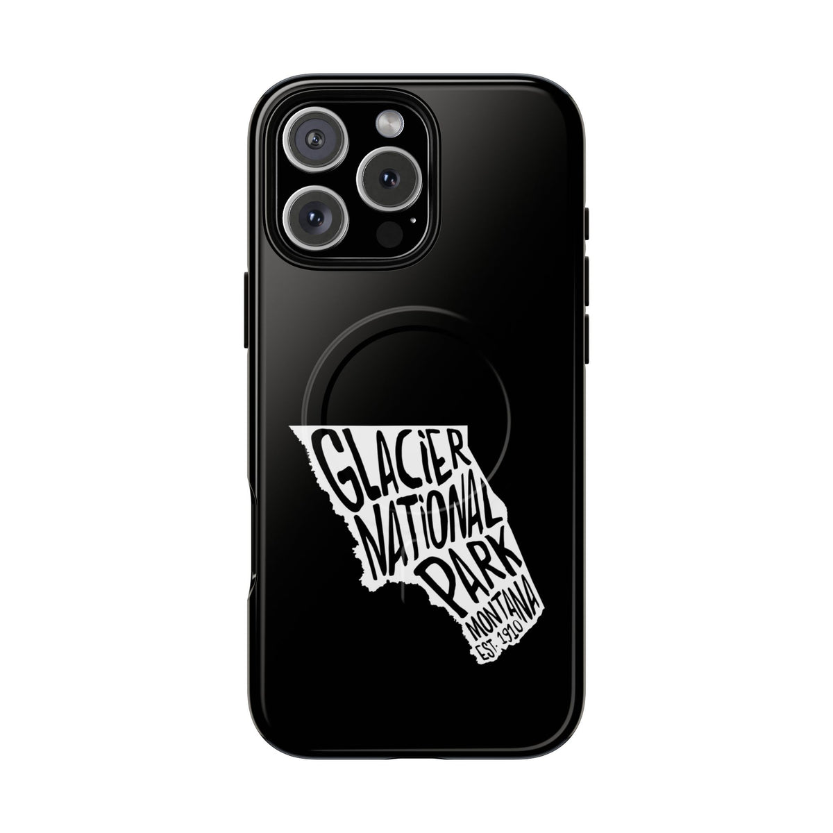 Glacier National Park iPhone Case with MagSafe - Map Design