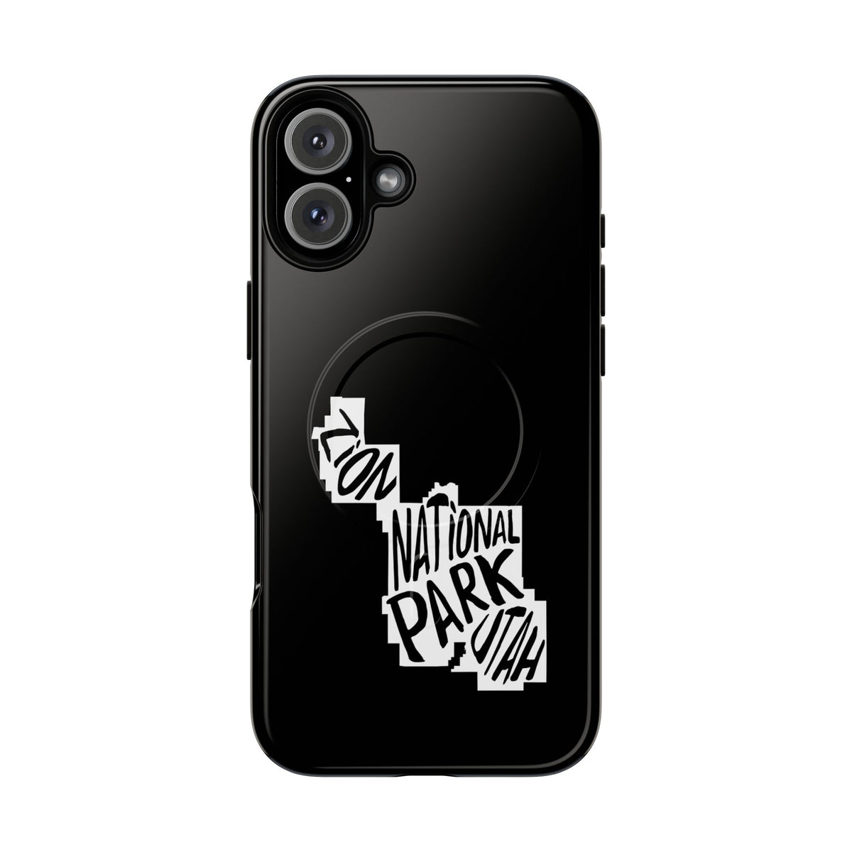 Zion National Park iPhone Case with MagSafe - Map Design