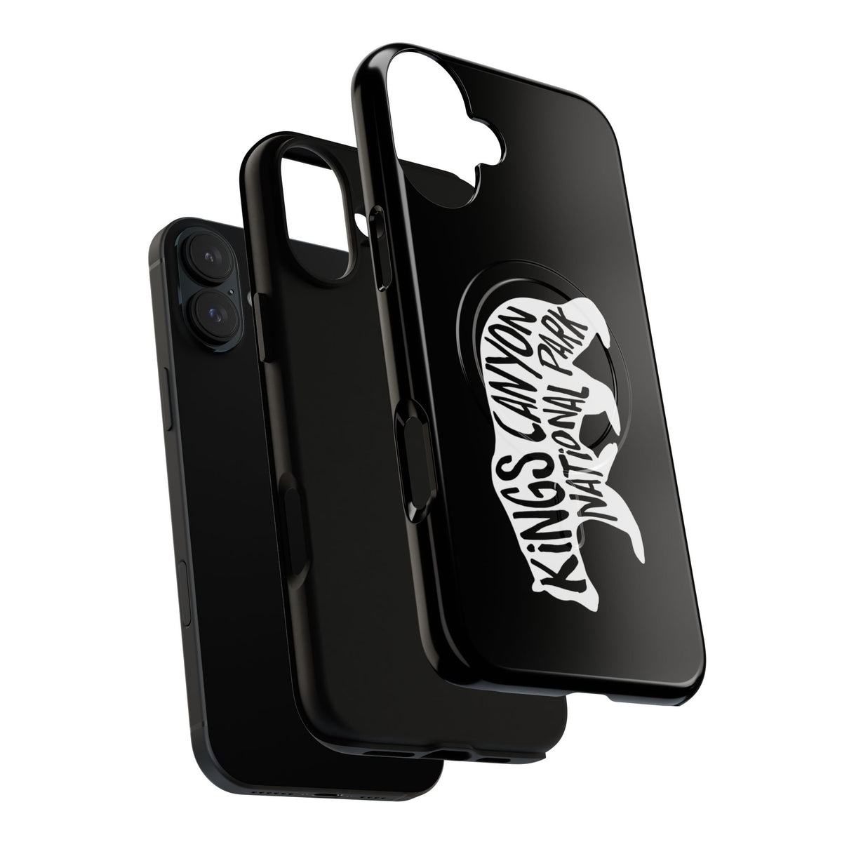 Kings Canyon National Park iPhone Case with MagSafe - Black Bear Design
