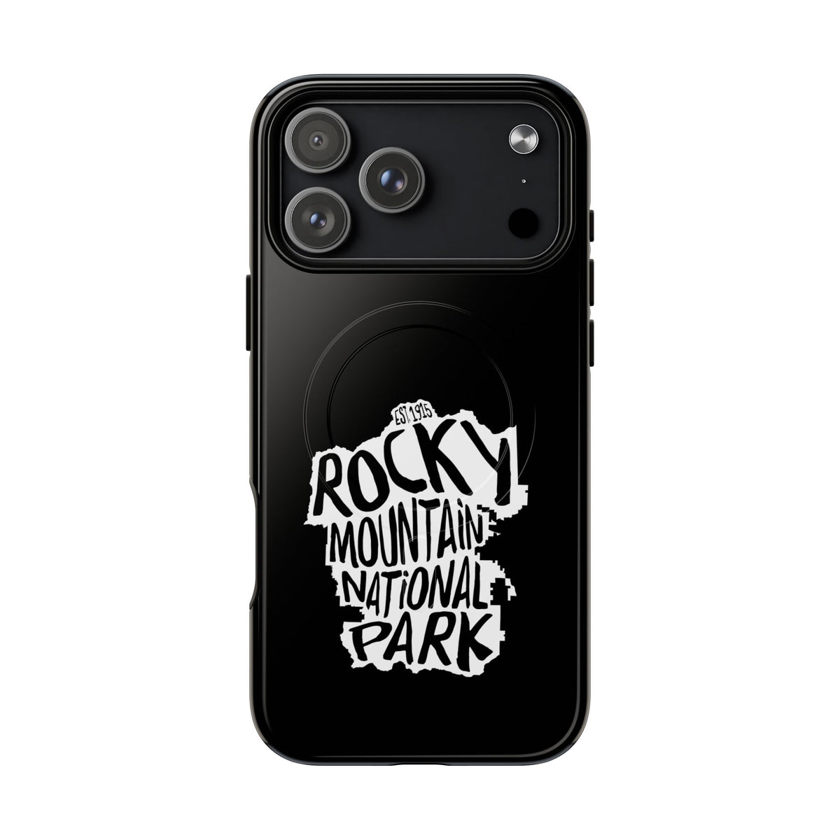 Rocky Mountain National Park iPhone Case with MagSafe - Map Design