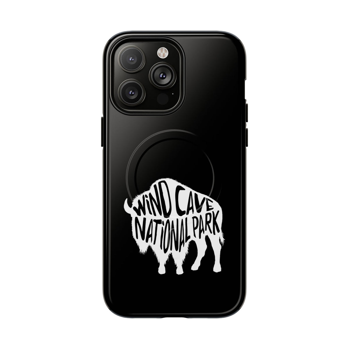 Wind Cave National Park iPhone Case with MagSafe - Bison Design