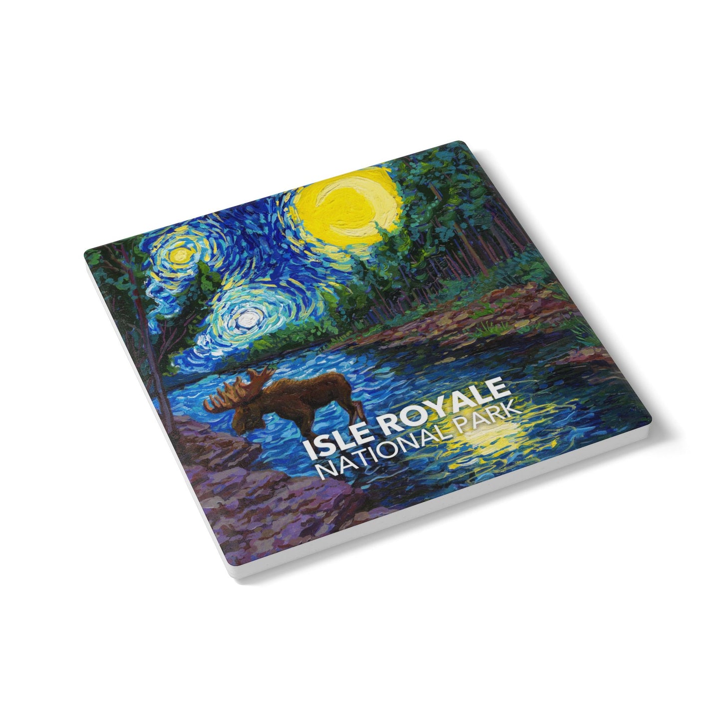 Isle Royale National Park Coaster - The Starry Night