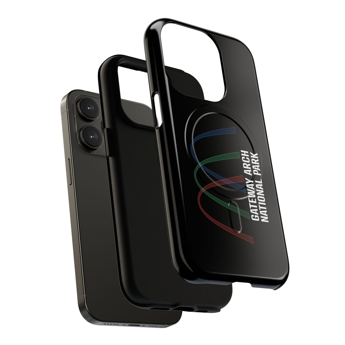 Gateway Arch National Park iPhone Case with MagSafe - Histogram Design