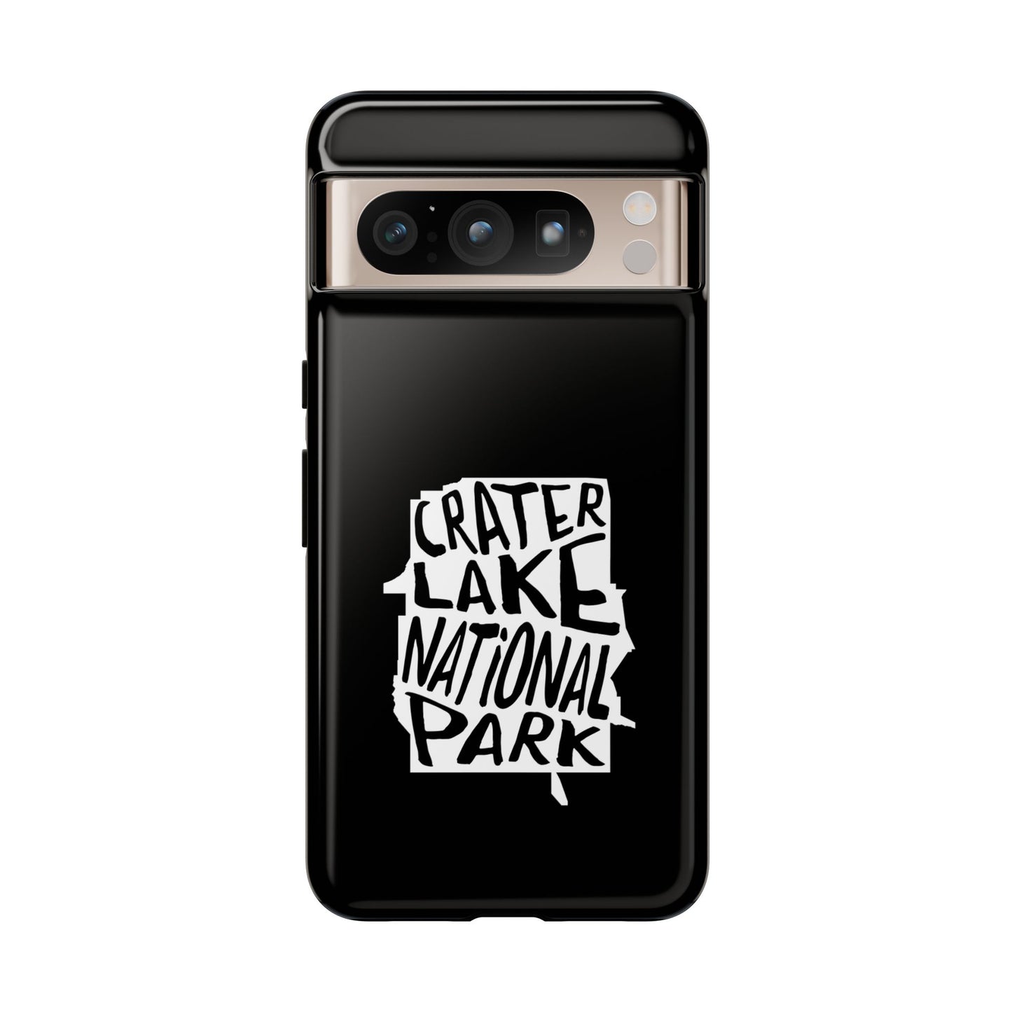 Crater Lake National Park Phone Case - Map Design