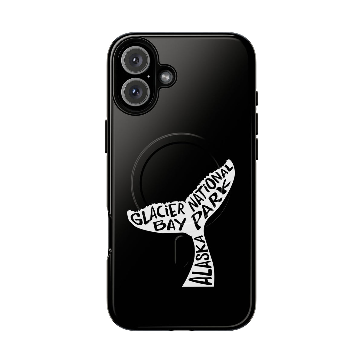 Glacier Bay National Park iPhone Case with MagSafe - Humpback Whale Tail Design