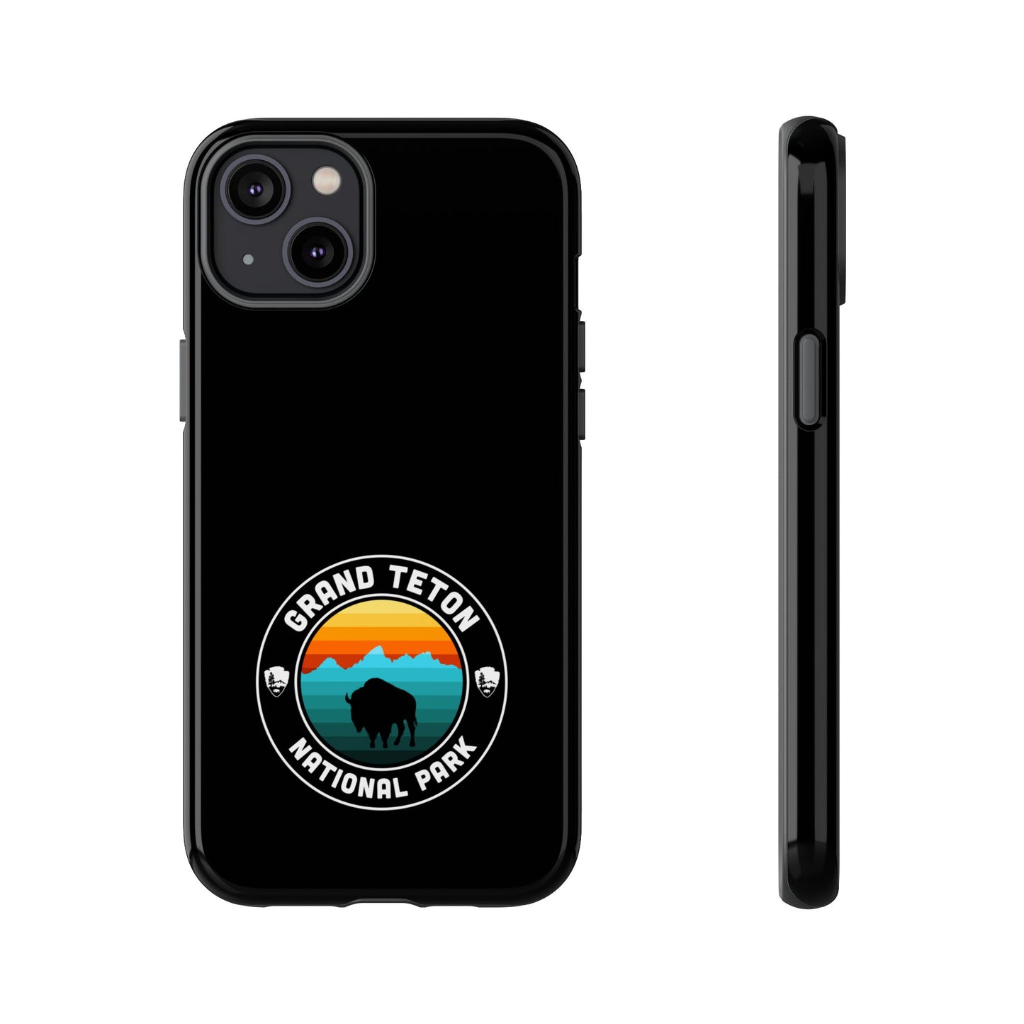 Grand Teton National Park Phone Case - Round Emblem Design