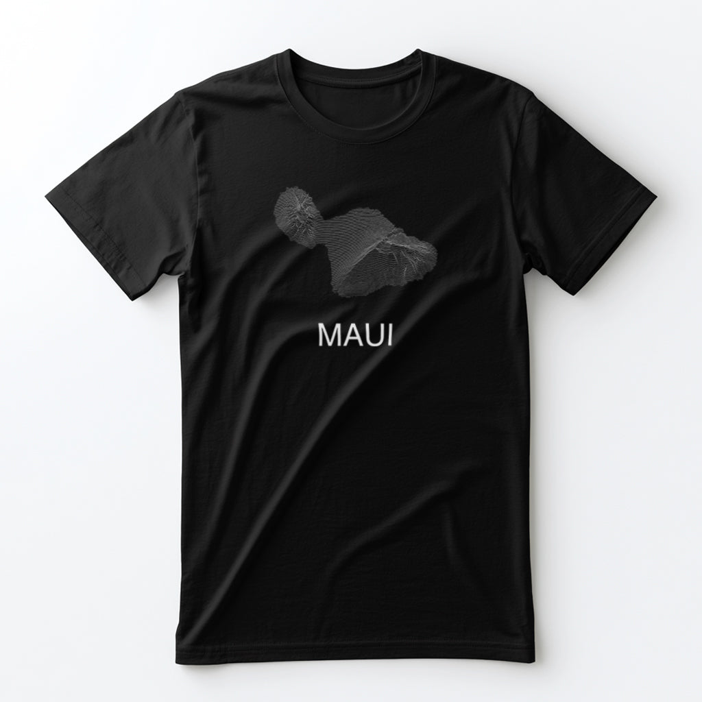 Maui T-Shirt Lines in Black