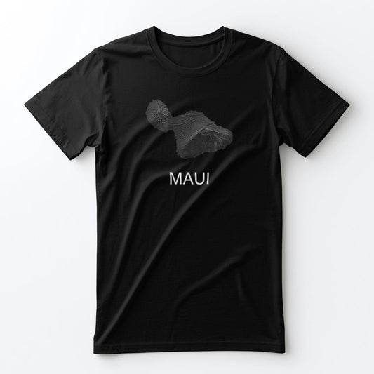 Maui T-Shirt Lines in Black