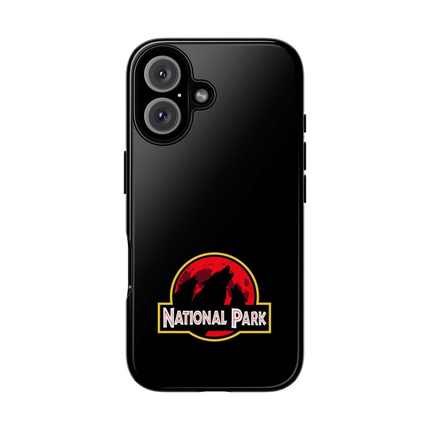 3 Wolf National Park iPhone Case - Parody Logo