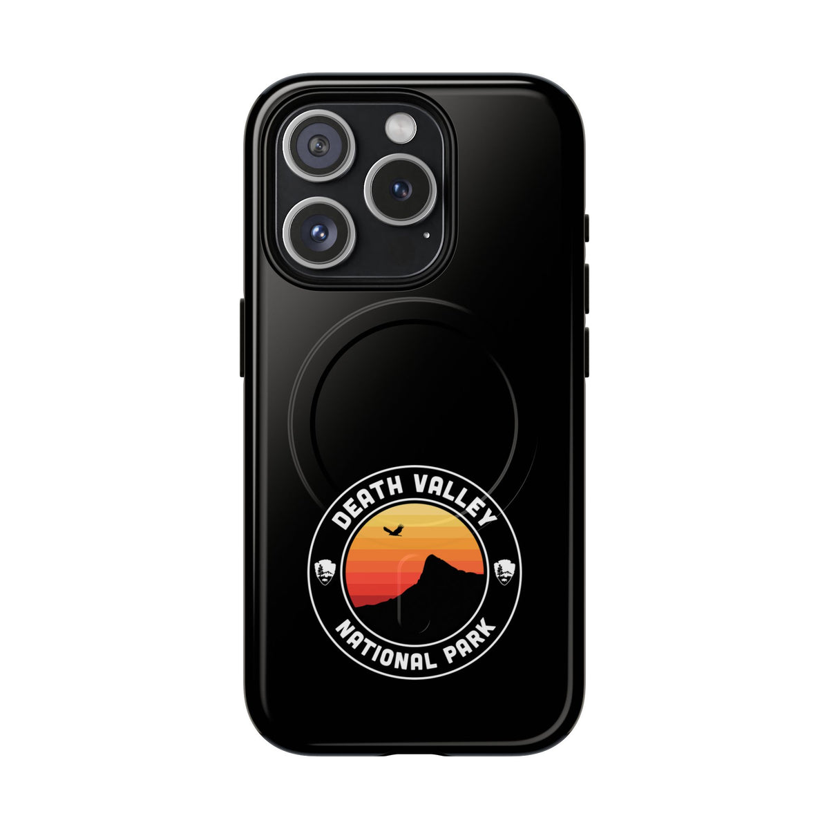 Death Valley National Park iPhone Case with MagSafe - Round Emblem Design