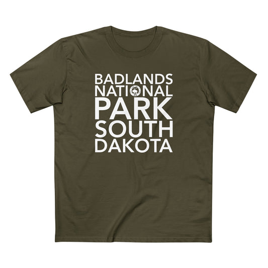 Badlands National Park T-Shirt Block Text