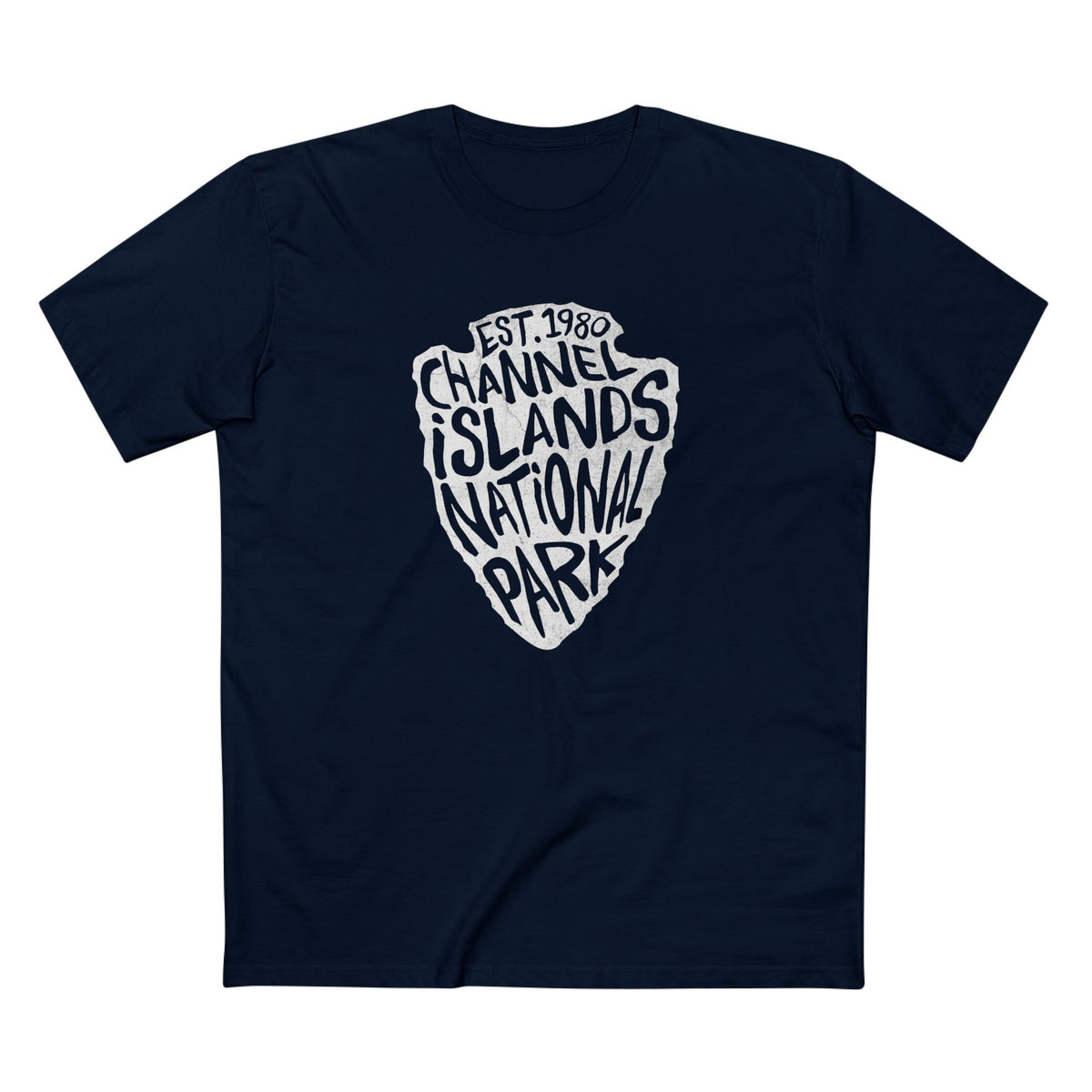 Channel Islands National Park T-Shirt - Arrowhead Design in Navy