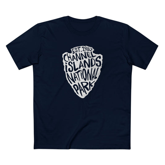 Channel Islands National Park T-Shirt - Arrowhead Design in Navy