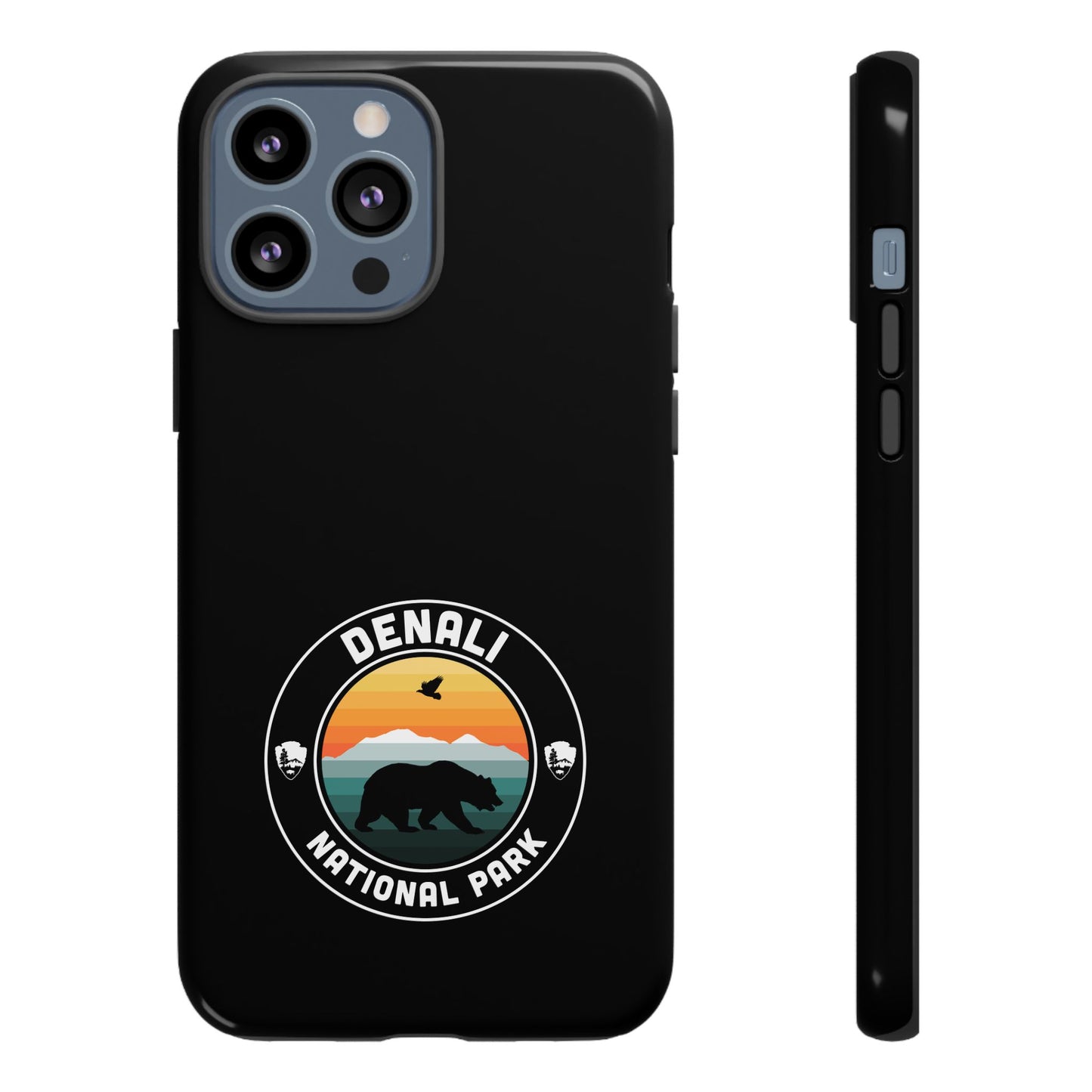 Denali National Park Phone Case - Round Emblem Design