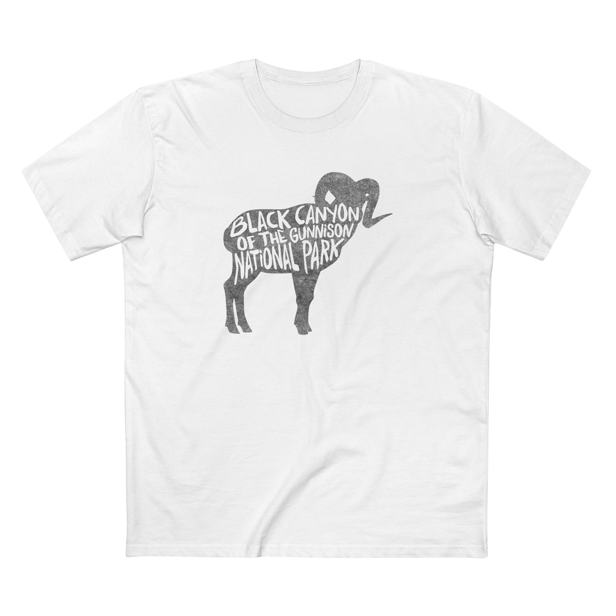 Black Canyon of the Gunnison National Park T-Shirt - Bighorn Sheep in White