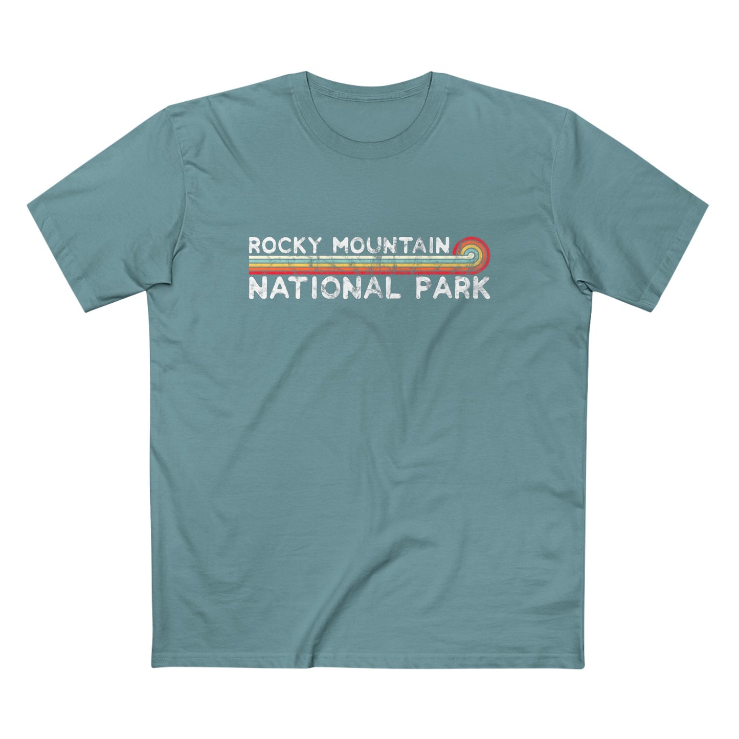 Rocky Mountain National Park T-Shirt - Vintage Stretched Sunrise