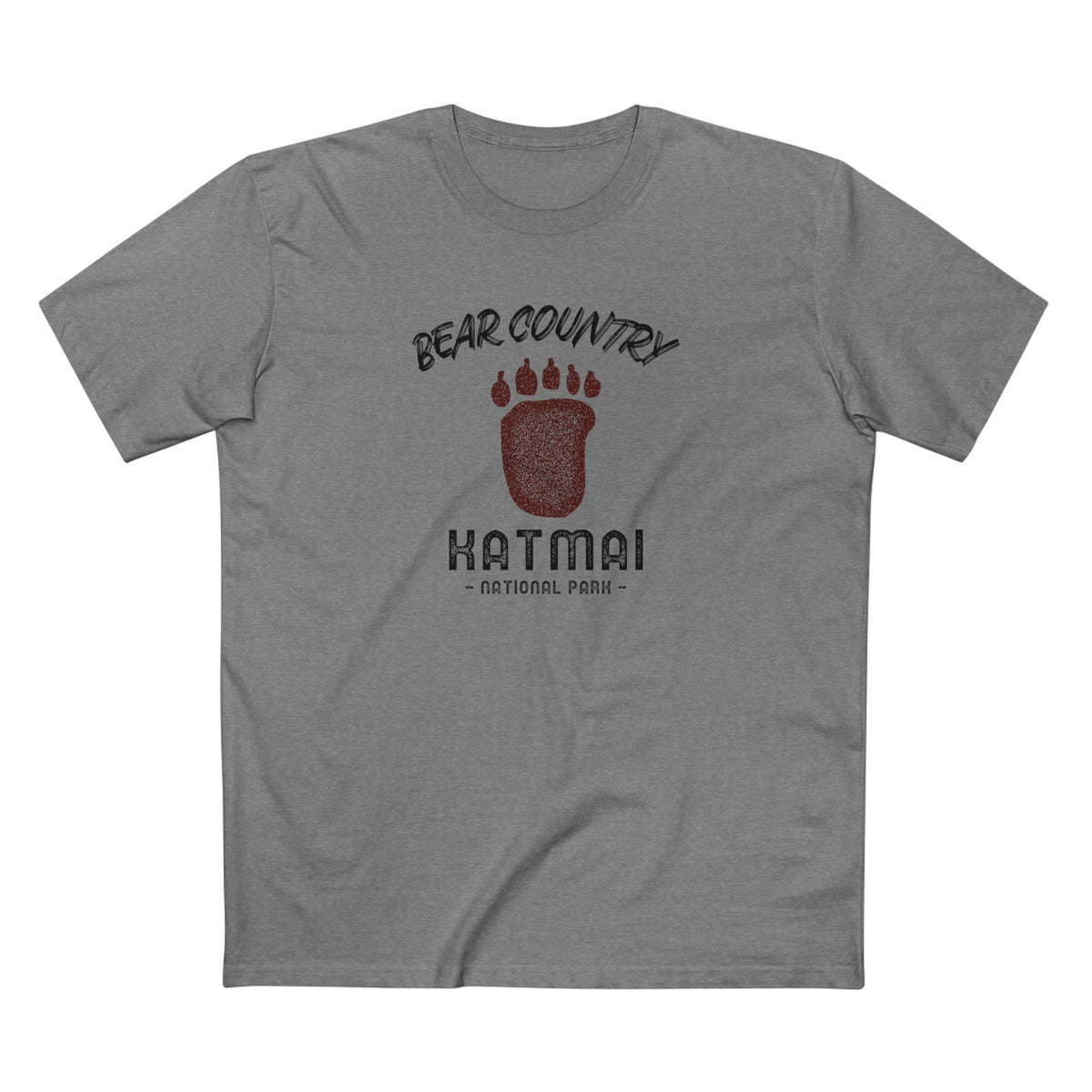 Katmai National Park T-Shirt - Bear Country in Athletic Heather