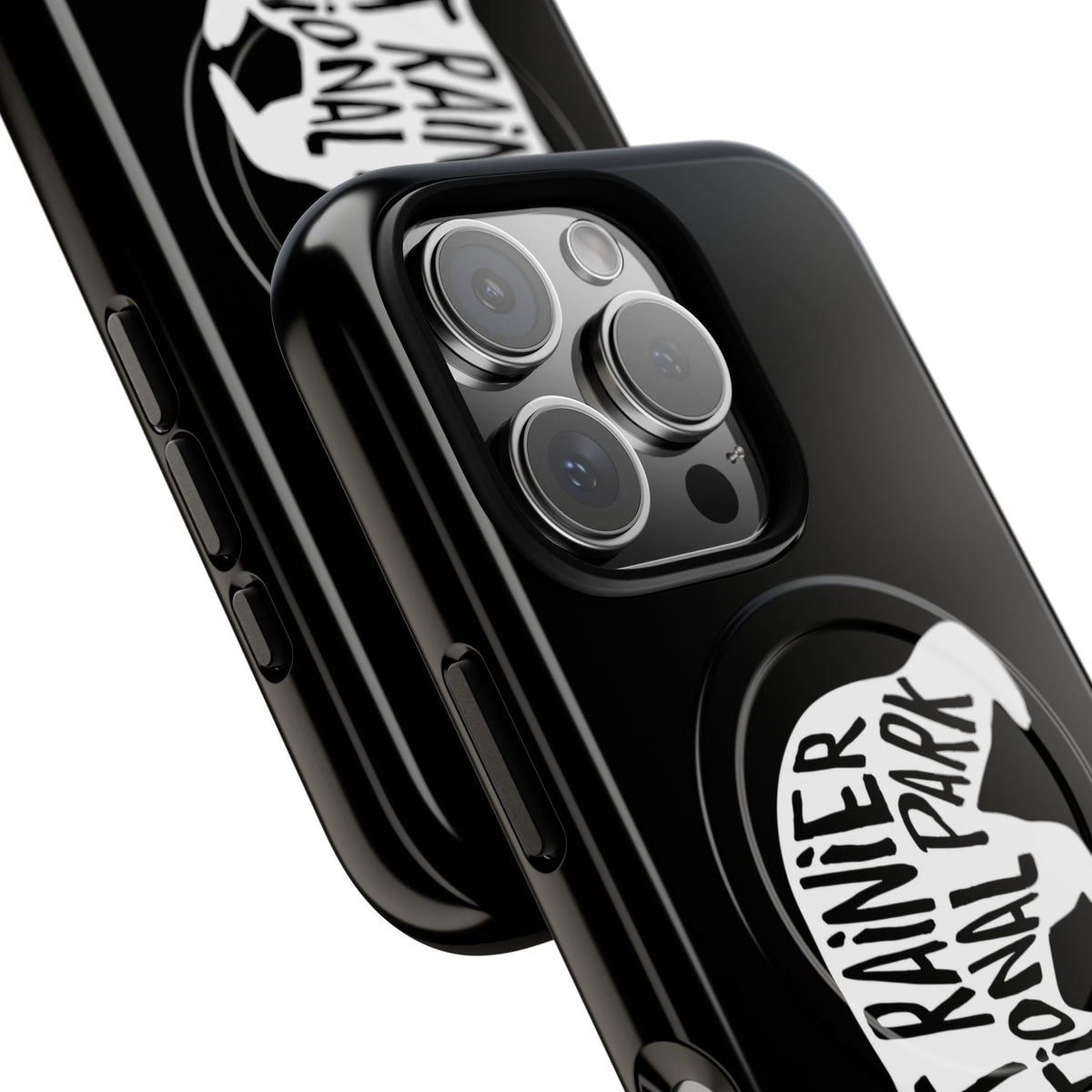 Mount Rainier National Park iPhone Case with MagSafe - Black Bear Design