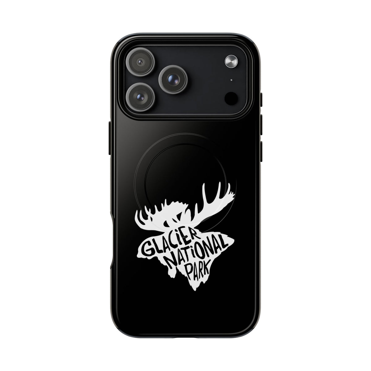 Glacier National Park iPhone Case with MagSafe - Moose Design