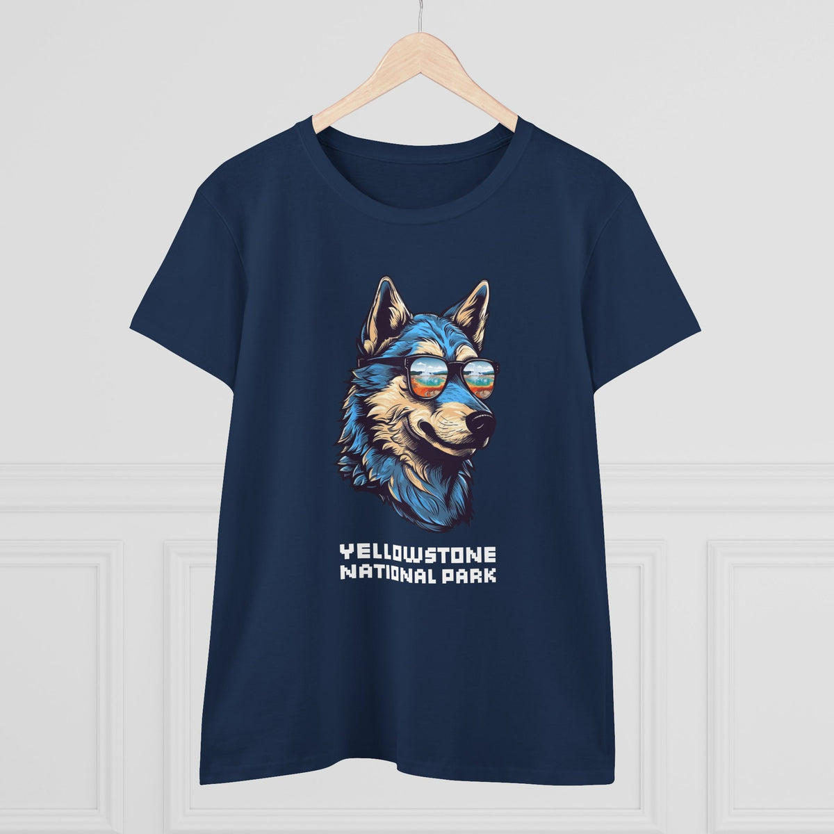 Yellowstone National Park Women's T-Shirt - Cool Wolf