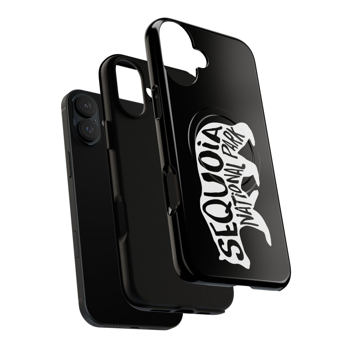 Sequoia National Park iPhone Case with MagSafe - Black Bear Design