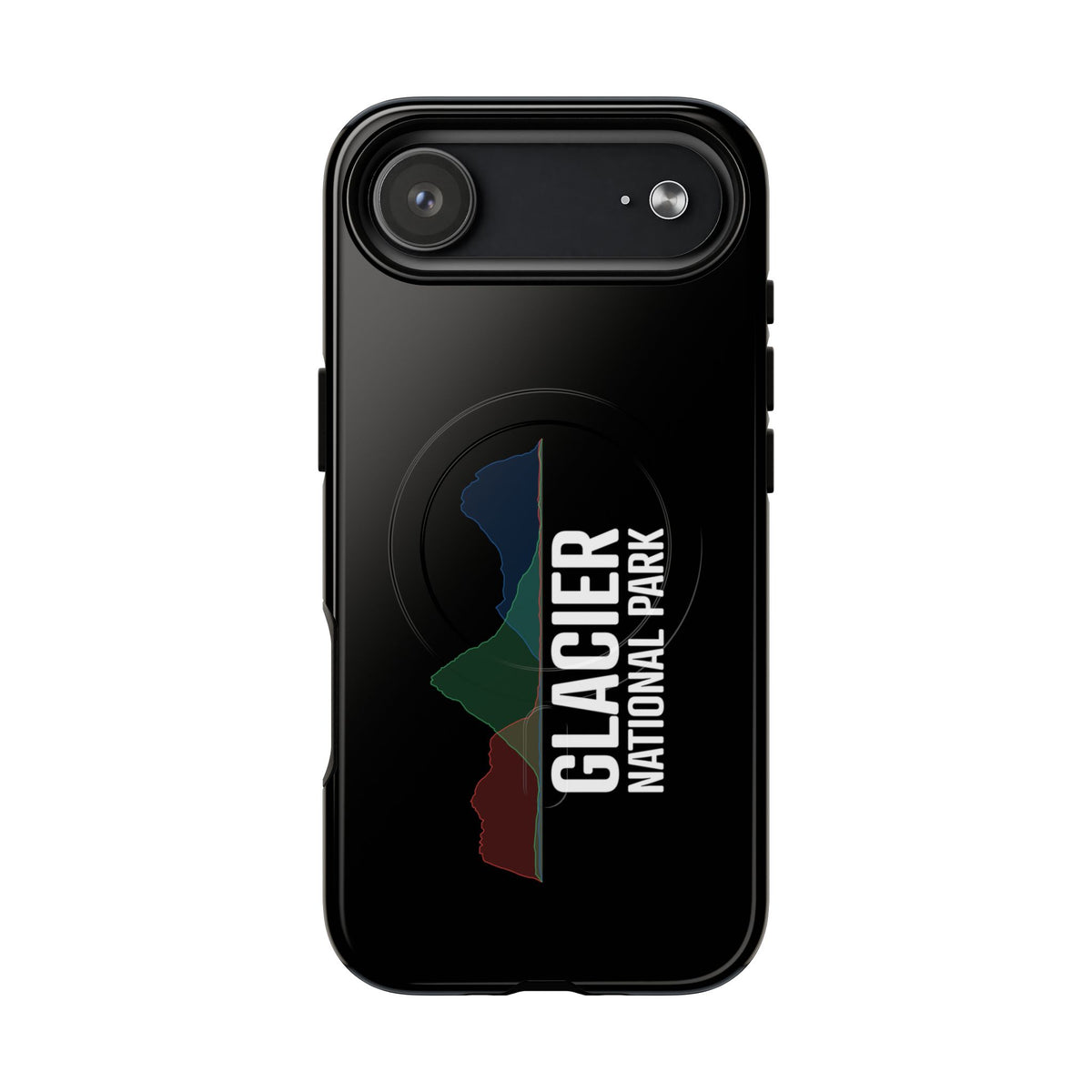 Glacier National Park iPhone Case with MagSafe - Histogram Design