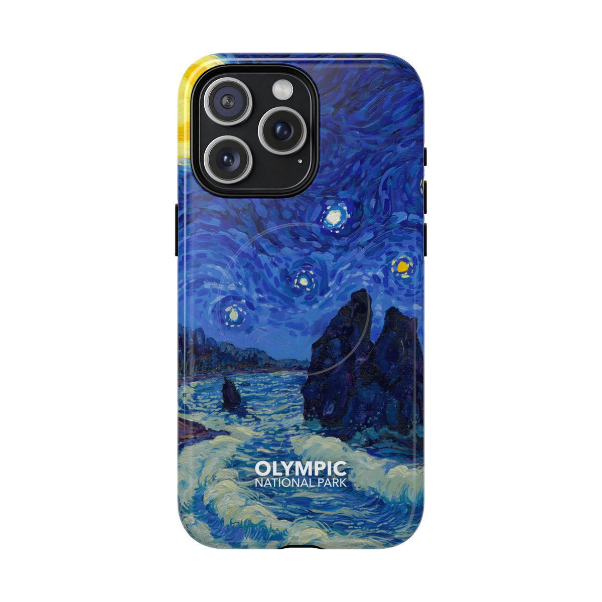 Olympic National Park iPhone Case with MagSafe - Starry Night
