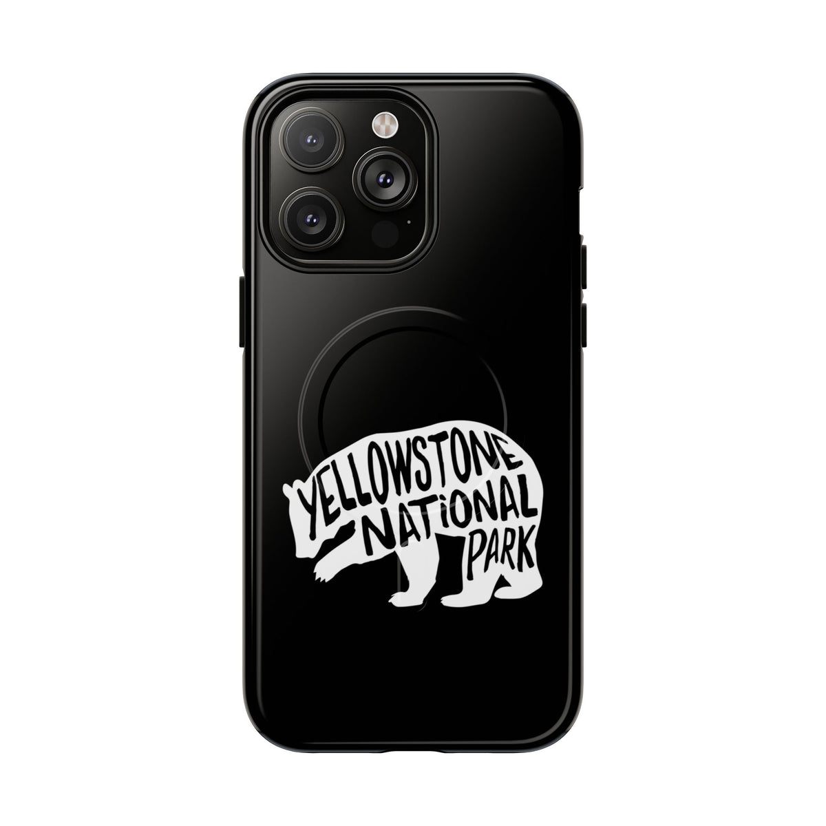 Yellowstone National Park iPhone Case with MagSafe - Grizzly Bear Design