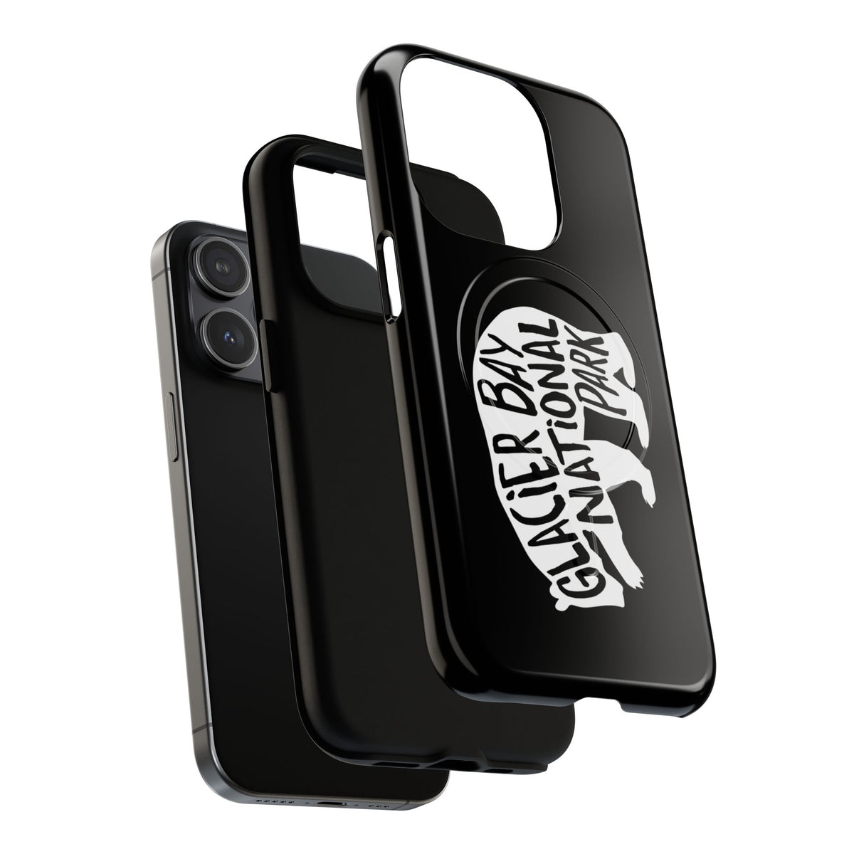 Glacier Bay National Park iPhone Case with MagSafe - Grizzly Bear Design