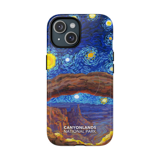 Canyonlands National Park iPhone Case with MagSafe - Starry Night