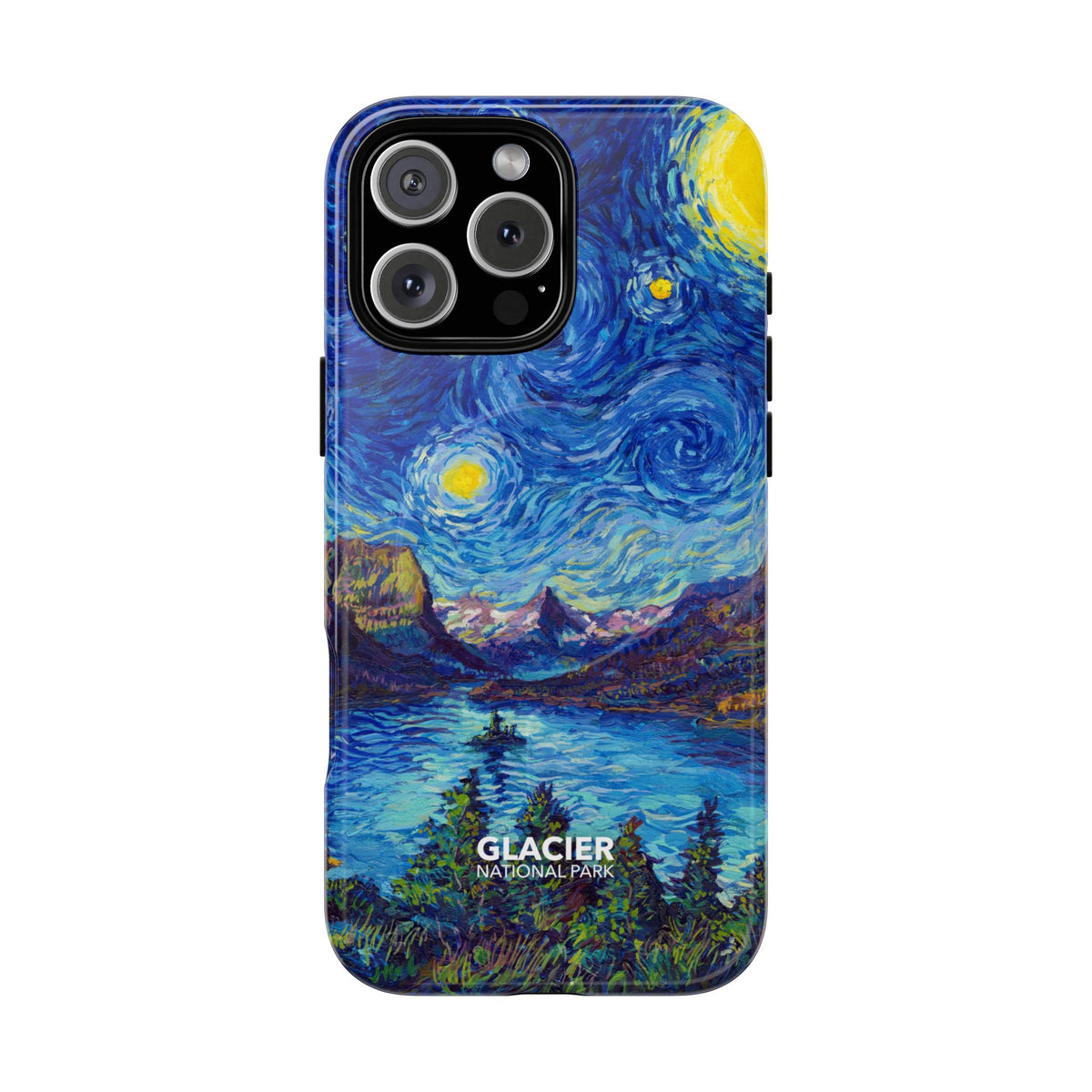 Glacier National Park iPhone Case with MagSafe - Starry Night