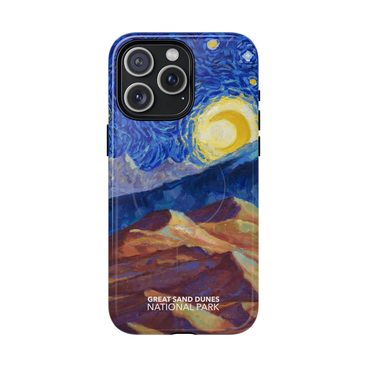 Great Sand Dunes National Park iPhone Case with MagSafe - Starry Night
