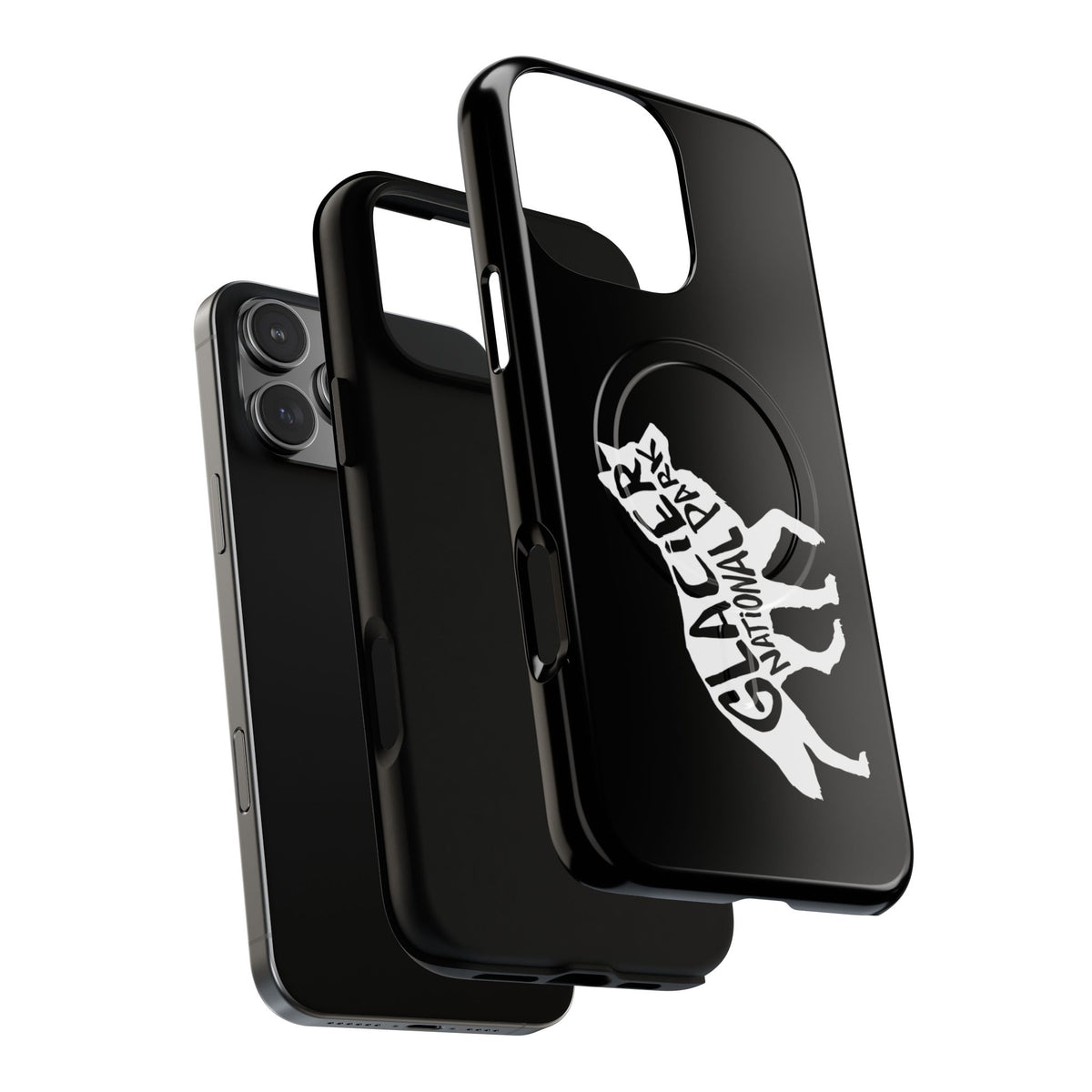 Glacier National Park iPhone Case with MagSafe - Wolf Design
