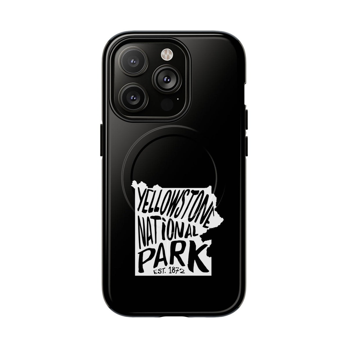 Yellowstone National Park iPhone Case with MagSafe - Map Design