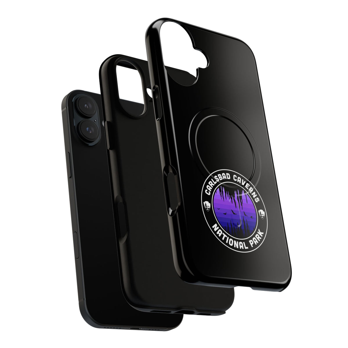 Carlsbad Caverns National Park iPhone Case with MagSafe - Round Emblem Design