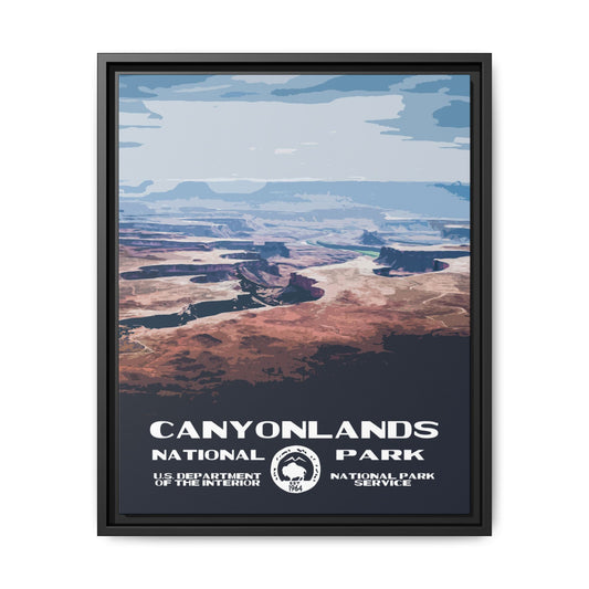 Canyonlands National Park Framed Canvas - WPA Poster