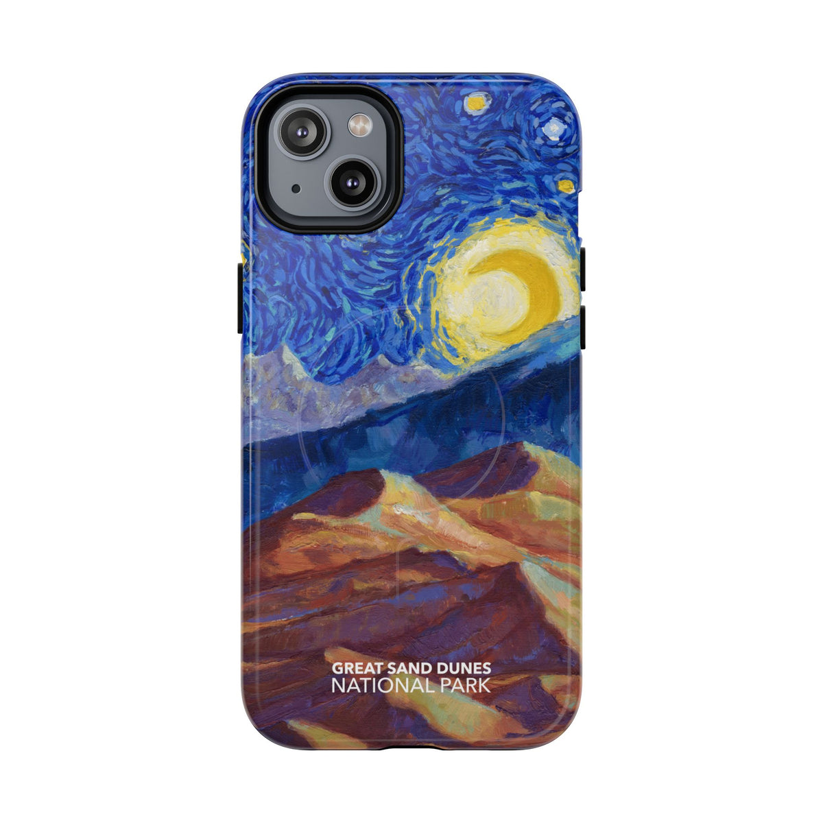 Great Sand Dunes National Park iPhone Case with MagSafe - Starry Night