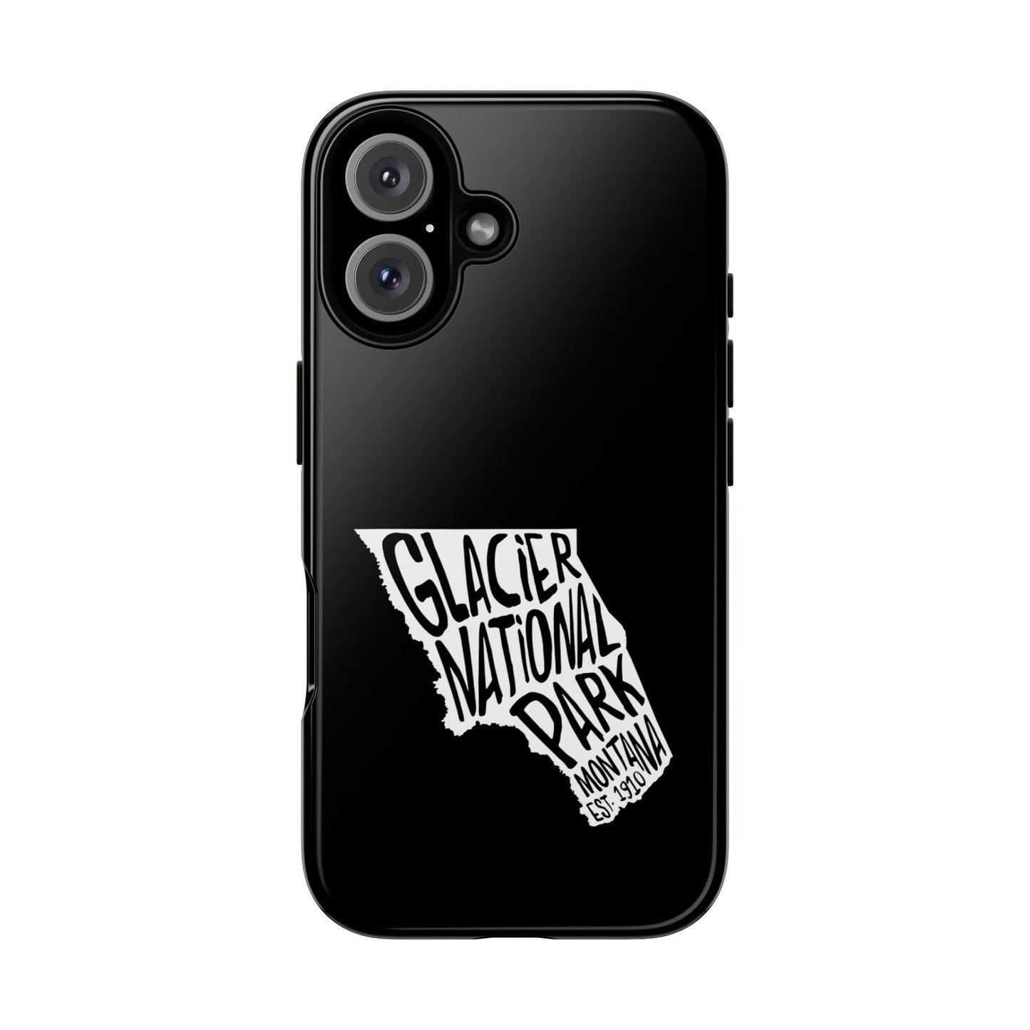 Glacier National Park Phone Case - Map Design