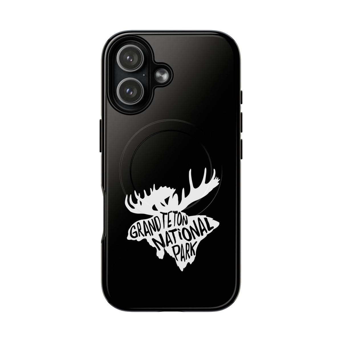Grand Teton National Park iPhone Case with MagSafe - Moose Design