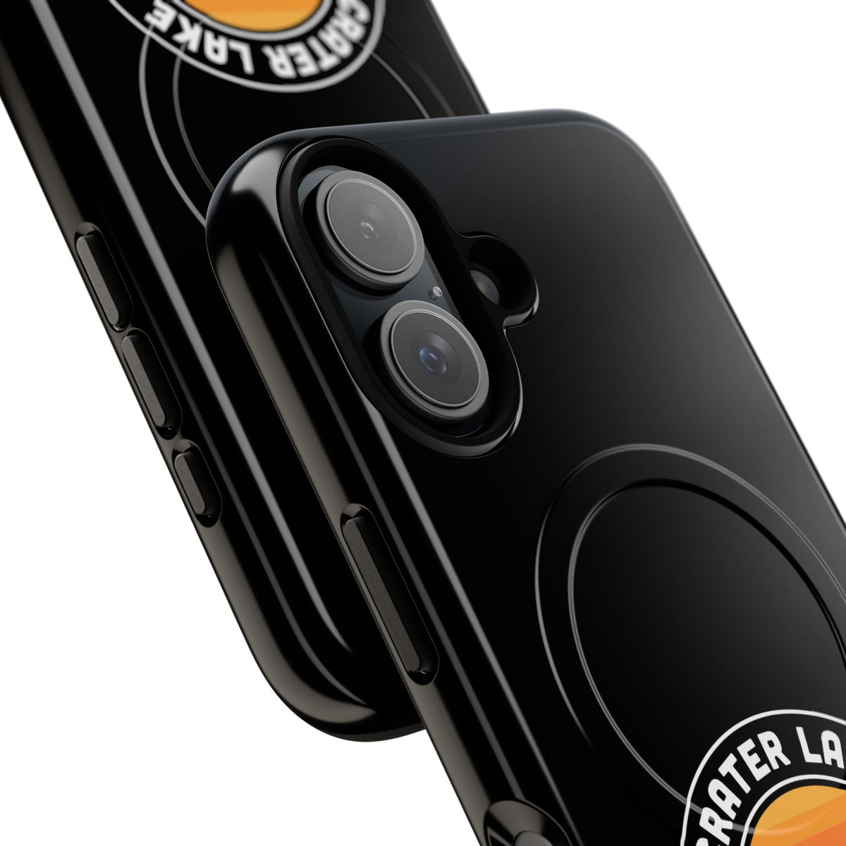 Crater Lake National Park iPhone Case with MagSafe - Round Emblem Design