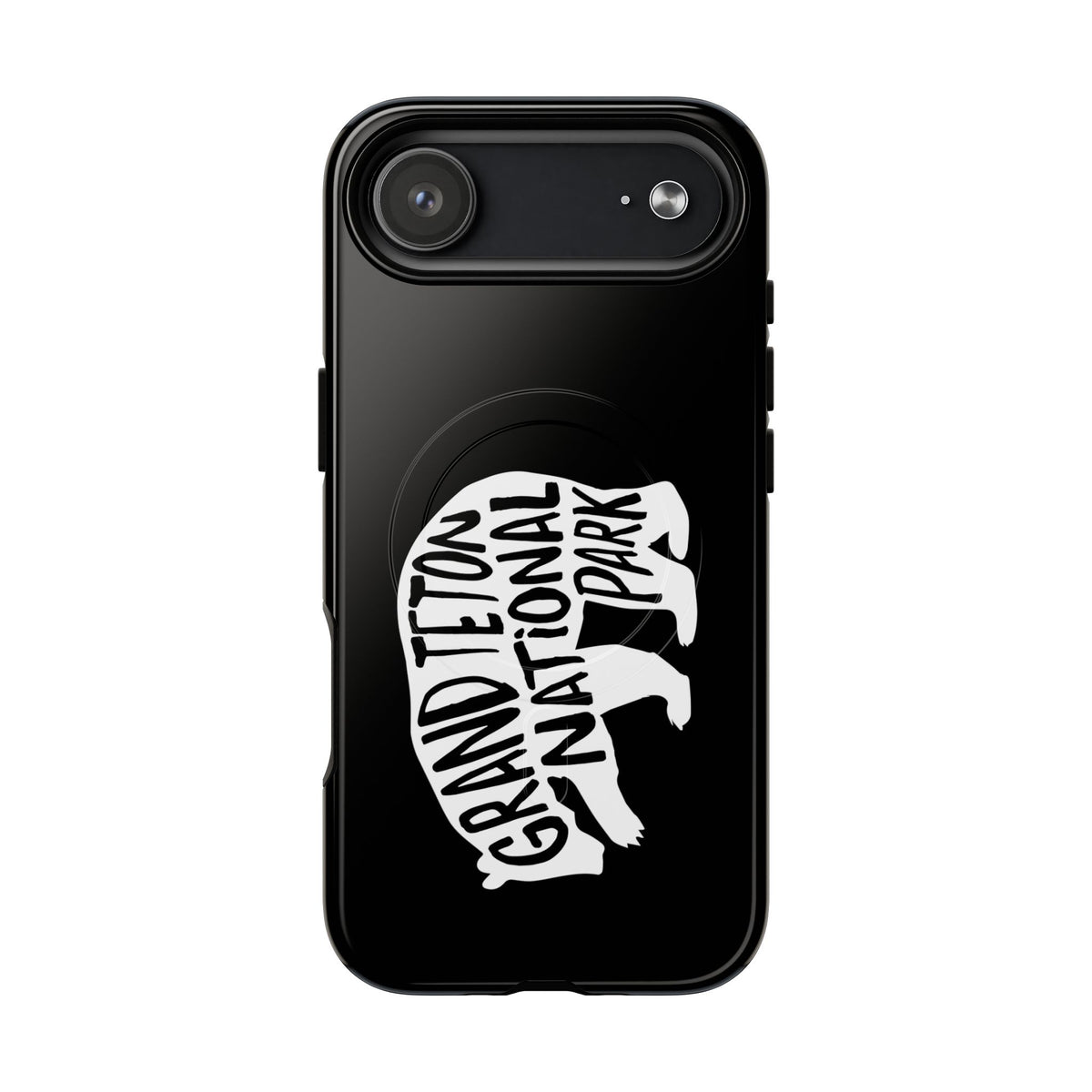 Grand Teton National Park iPhone Case with MagSafe - Grizzly Bear Design