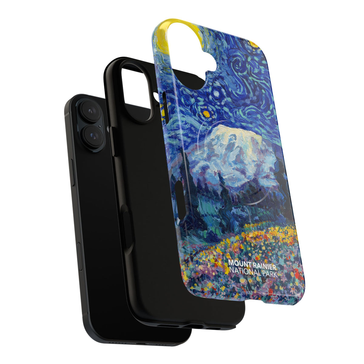 Mount Rainier National Park iPhone Case with MagSafe - Starry Night