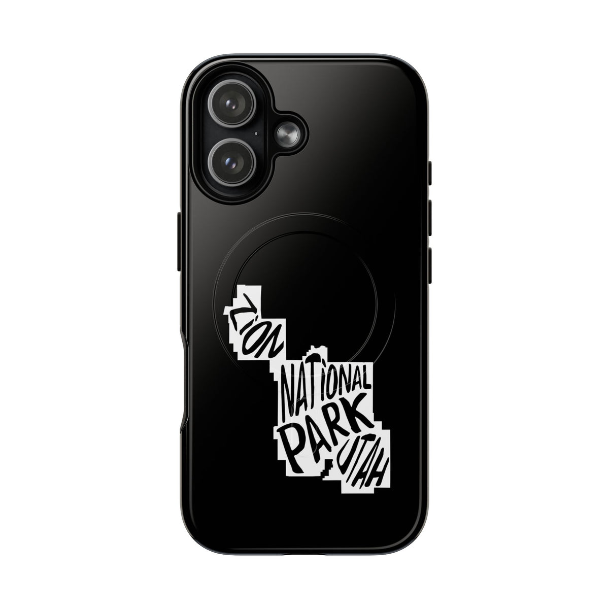 Zion National Park iPhone Case with MagSafe - Map Design