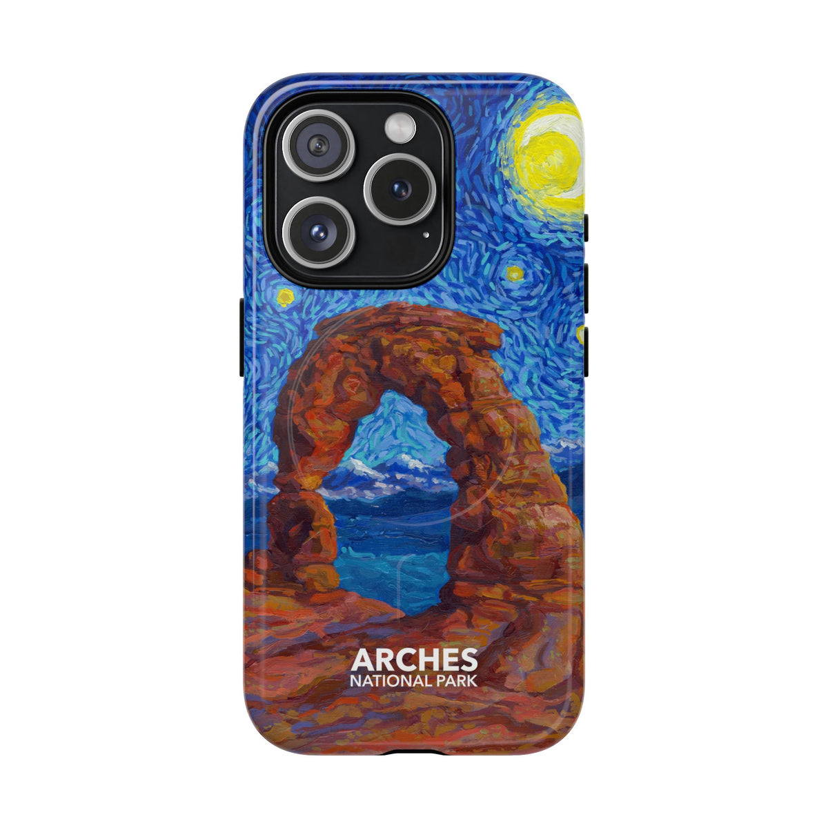 Arches National Park iPhone Case with MagSafe - Starry Night