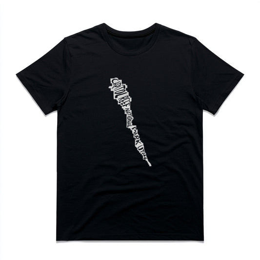 Capitol Reef National Park T-Shirt - Map in Black